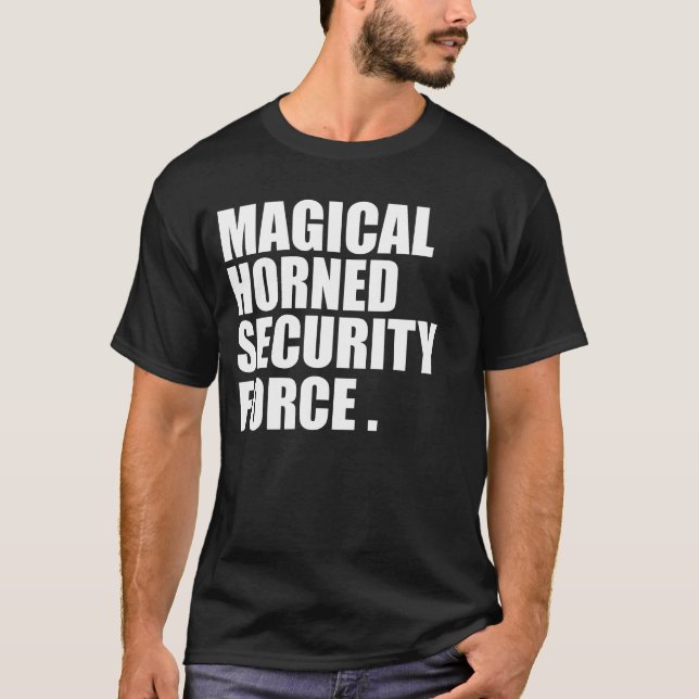 T-shirt Magical Horned Security Force (Devant)