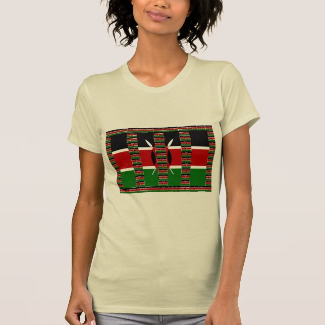 T-shirt 🇰 🇪 Magical Kenya : Le cadre de l'unité et de la (Devant)