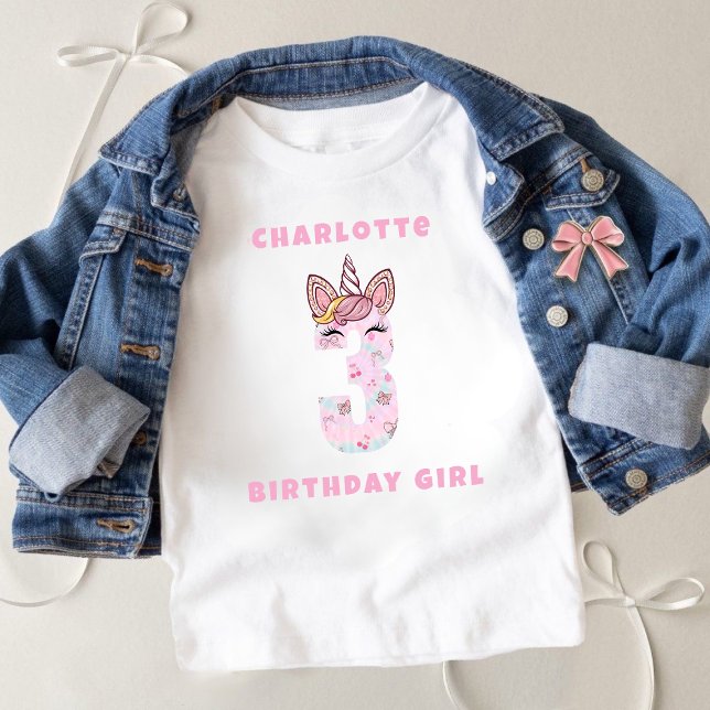 T-shirt Magical Tie Dye Unicorn Coquette Bow (Créateur téléchargé)