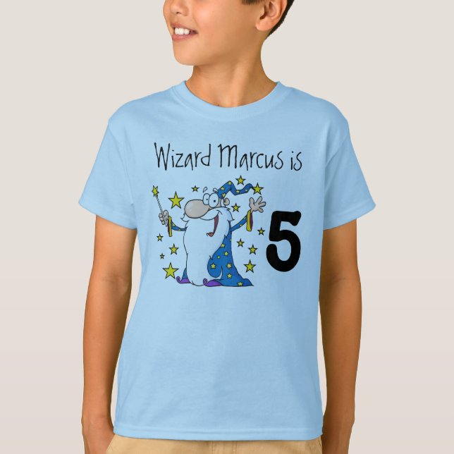 T-shirt Magical Wizard Personnalisable Anniversaire T-shir (Devant)