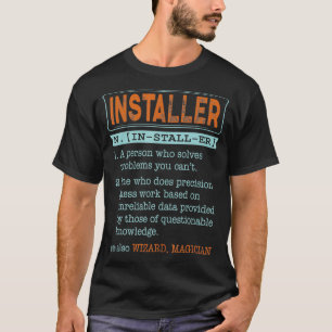 T-shirt Magicien Assistant Noun du dictionnaire d'installa