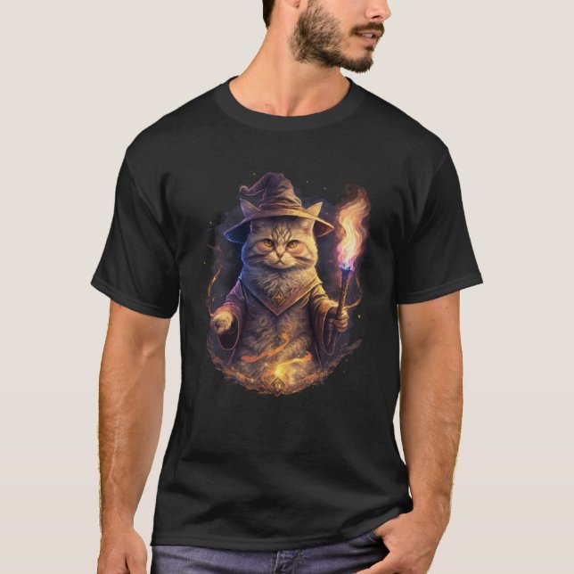 T-shirt Magicien Chat Imaginaire Chat Kitten 2 (Devant)
