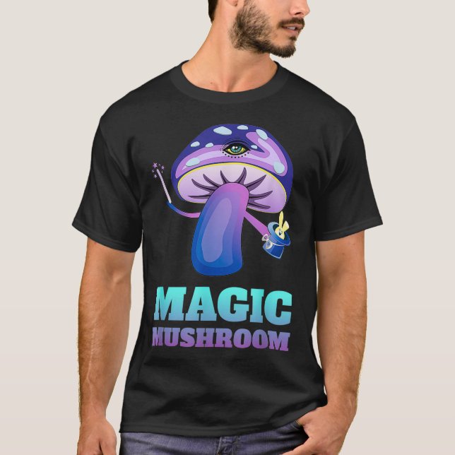 T-shirt Magicien de champignons Pun Parodie  (Devant)