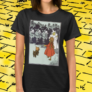 T-shirt Magicien d'Oz Dorothée Toto Glinda Munchkins vinta