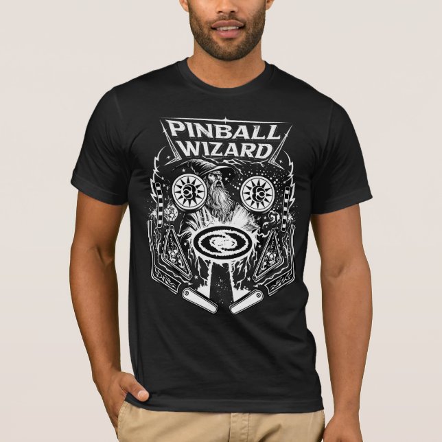 T-shirt Magicien du flipper (Devant)