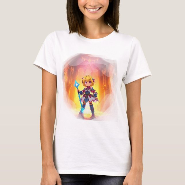 T-shirt Magicien foncé fille - Héros d'Imaginaire Anime en (Devant)