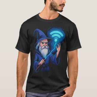 T-shirt Magicien Internet WiFi Signal Drôle Nerd