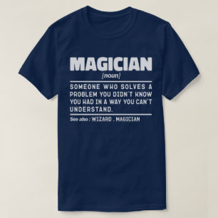 T-shirt Magicien Noun Définition Magique Louvain Spécialis