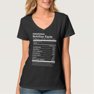 T-shirt Magicien Nutrition Facts Drôle
