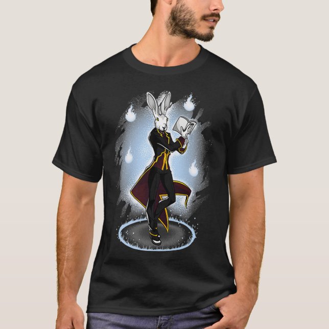 T-shirt Magicien Rabbit Sorcier Apprentice en train (Devant)
