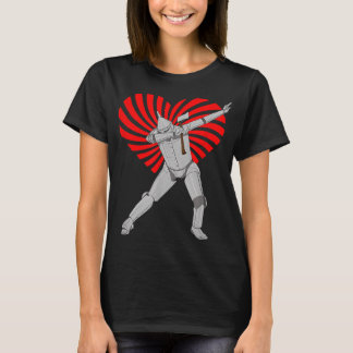 T-shirt Magicien Rétro De Oz Tin Man Swirl Heart Valentine