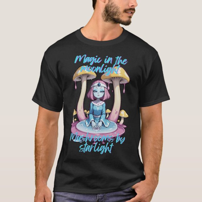 T-shirt "Magie dans les champignons de la Lune par Starlig (Devant)