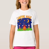 Magie de feu de camp Enfants Art de nuit de campin