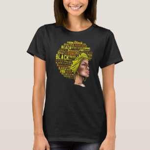 T-shirt Magie de fille noire Inspirée Femme noire Associée