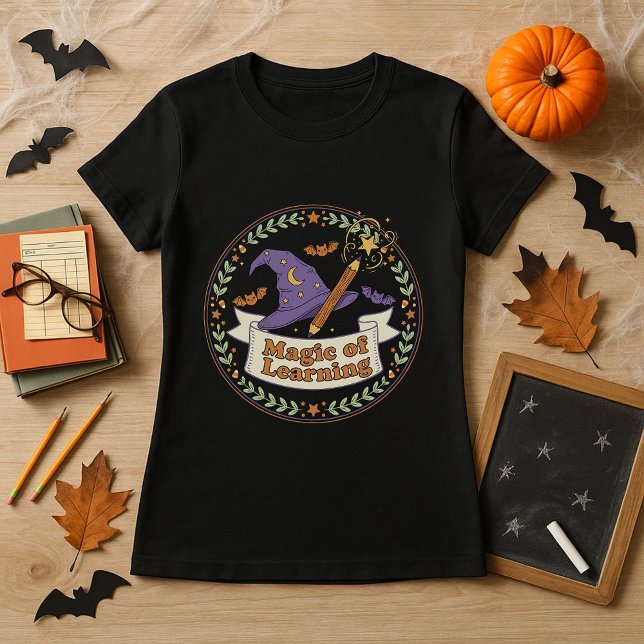 T-shirt Magie de l'enseignant d'apprentissage Halloween Ca (Créateur téléchargé)