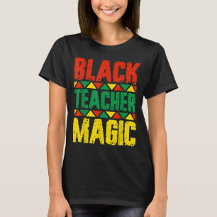 T-shirt Magie de l'enseignant noir