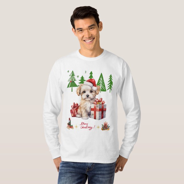 T-shirt magie de noël, Sweatshirt (Devant entier)