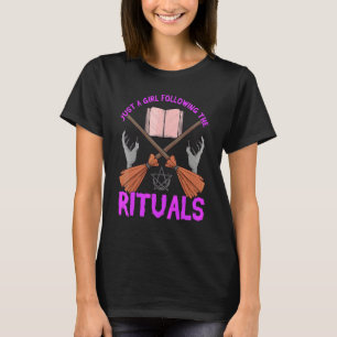 T-shirt Magie de rituel de sorcière sorts livre de sorts d