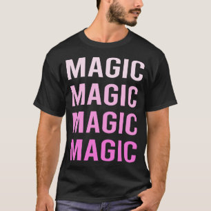 T-shirt Magie de texte rose