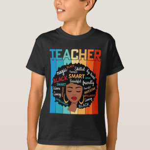 T-shirt Magie des enseignants noirs Éducation à l'histoire