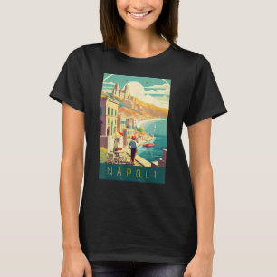 T-shirt Magie méditerranéenne Naples Art Poster vintage