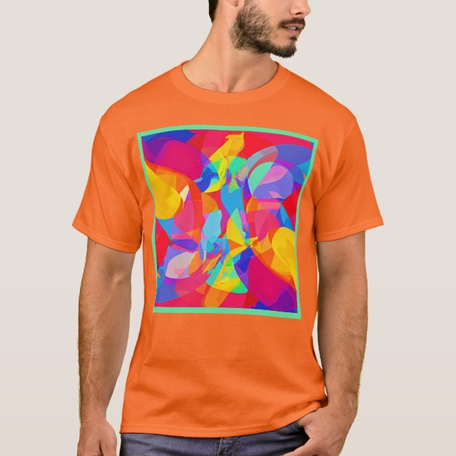 T-shirt Magie Motif colorée vive (Devant)