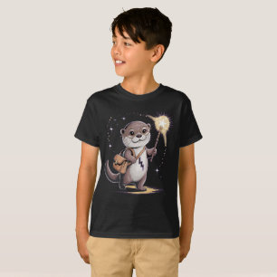 T-shirt Magie Otter Assistant Drôle Otter Halloween