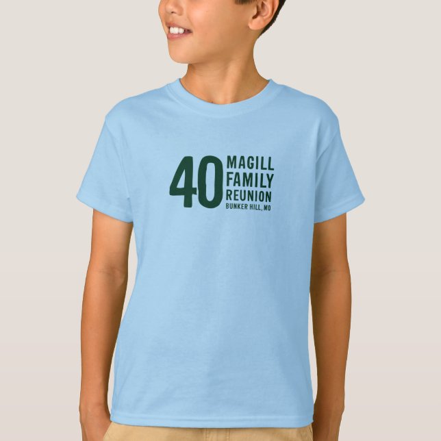 T-shirt Magill Reunion : Design B (Devant)