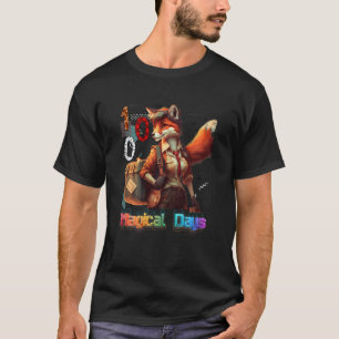 T-shirt Magique 100 Jours D'école Enseignants Élèves Fille