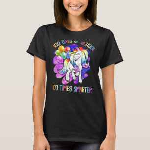 T-shirt Magique 100 Jours D'École Smarter Kids Unicorn Ra