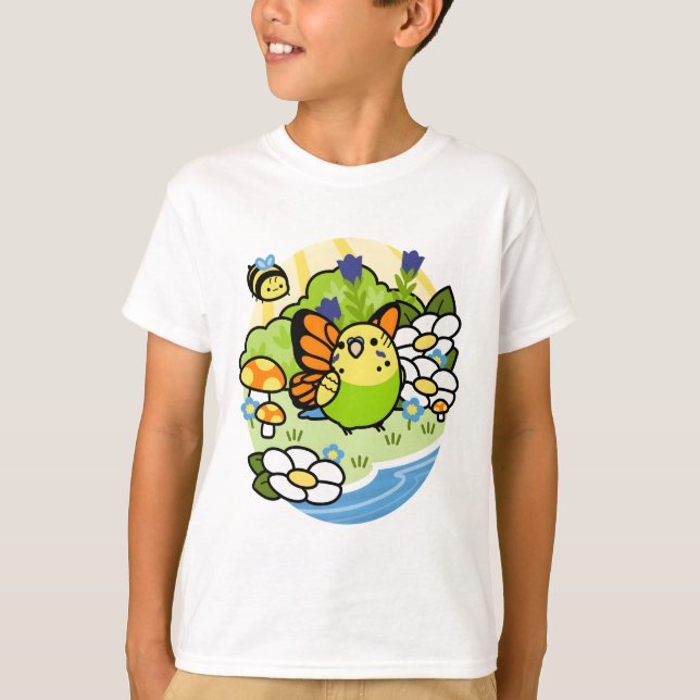 T-shirt Magique Bird Matcha - Portrait (Devant)