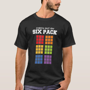 T-shirt magique cube corps construction texte magique cube