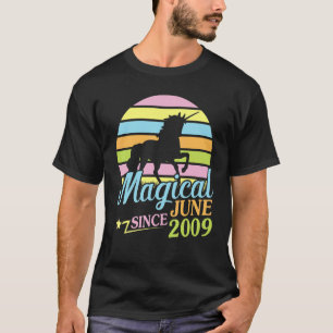 T-shirt Magique depuis juin 2009 Joyeux anniversaire Unico