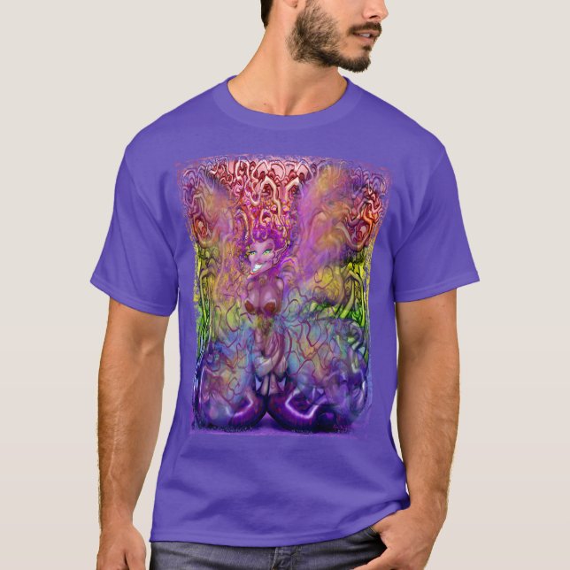 T-shirt Magique Pixie Arc-en-ciel tordu (Devant)