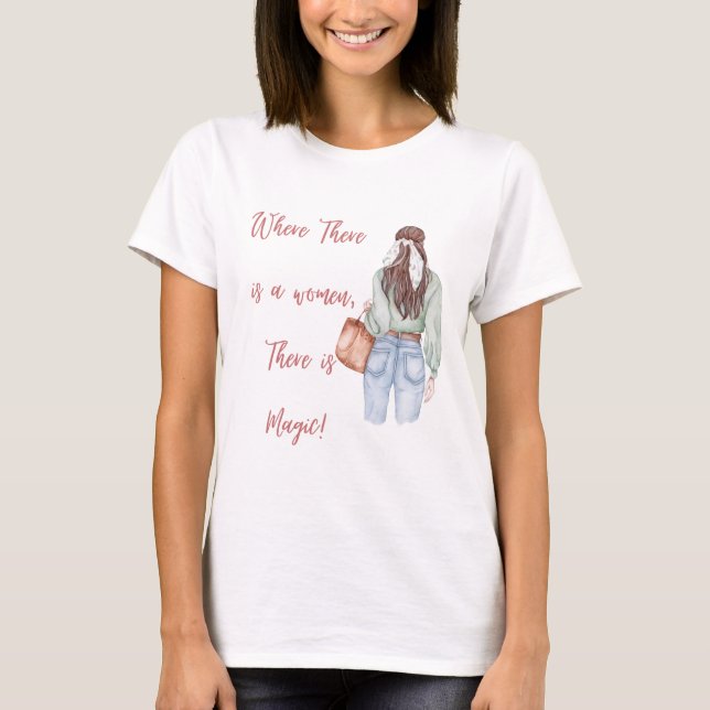 T-shirt magique pour femmes (Devant)