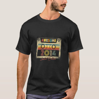T-shirt Magnifique 2014 Retro Cassette Bande 9e B jour 9 A