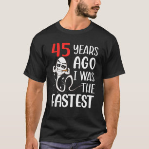 T-shirt Magnifique 45ème Anniversaire Il Y A 45 Ans J'Étai