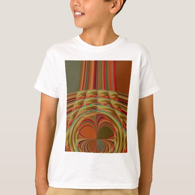 T-shirt Magnifique Africain traditionnel Golden Brown Moti (Devant)