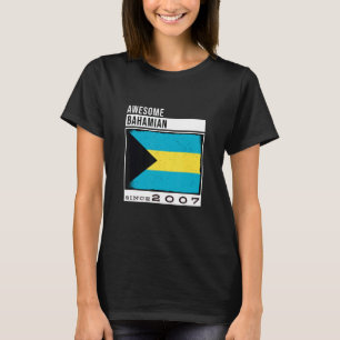 T-shirt Magnifique Bahaméen depuis 2007 Bahaméen 15ème ann