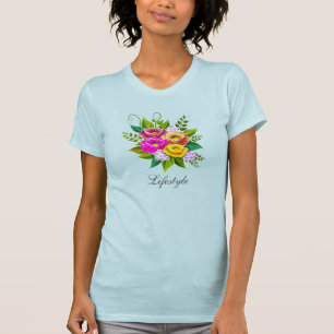 T-shirt Magnifique Bouquet de Fleurs Colorées