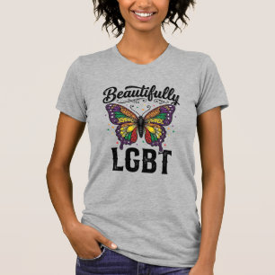 T-shirt Magnifique Chemise LGBT Papillon Vintage Fierté_1