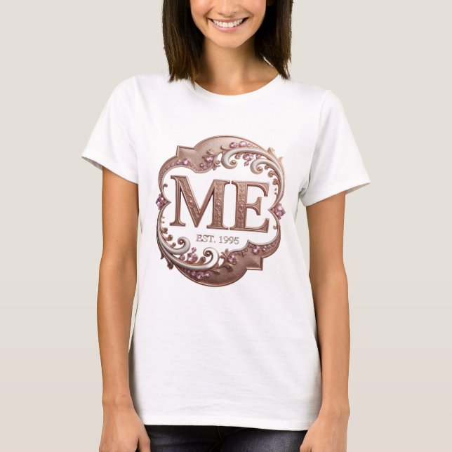 T-shirt Magnifique conception d'art abstrait en or (Devant)
