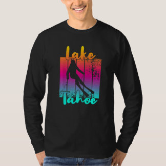 T-shirt Magnifique coucher de soleil d'hiver sur le lac Ta