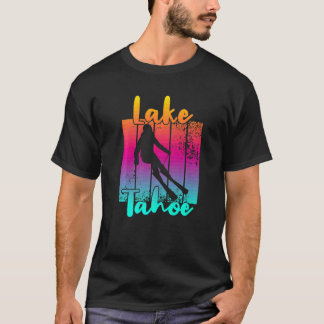 T-shirt Magnifique coucher de soleil d'hiver sur le lac Ta
