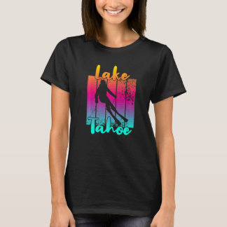 T-shirt Magnifique coucher de soleil d'hiver sur le lac Ta