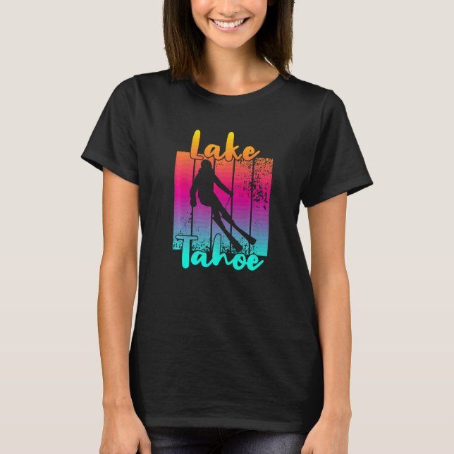 T-shirt Magnifique coucher de soleil d'hiver sur le lac Ta (Devant)