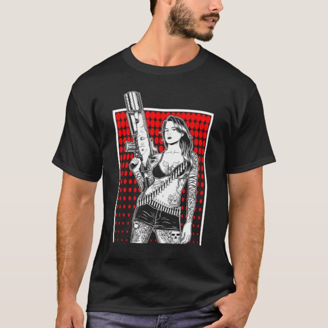 T-shirt Magnifique criminelle de gosse avec un cadeau de c (Devant)