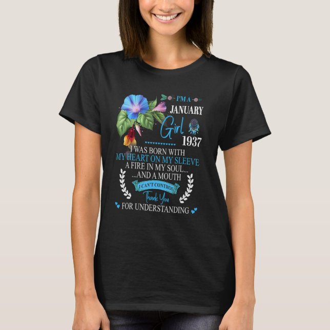 T-shirt Magnifique Depuis 1937 86e anniversaire Je suis A  (Devant)
