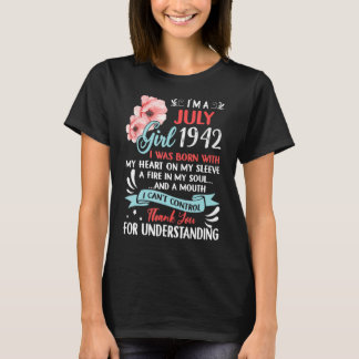 T-shirt Magnifique Depuis 1942 80e anniversaire Je suis un