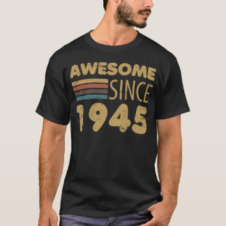 T-shirt Magnifique depuis 1945 80e anniversaire